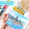 Miniature Paint Brushes, 10PC Fine Detail Paint Brush Set, Mini Small Painting Brushes for Art, Crafts, Acrylic, Watercolor, Oil, Model, Face, Warhammer 40k & Paint by Number, Citadel, Figurine-Wood